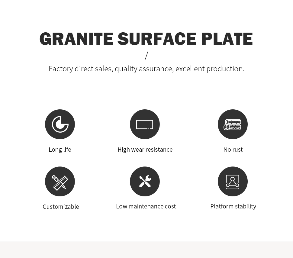 Manual Smooth Flat Granite Surface Plate DIN876 II